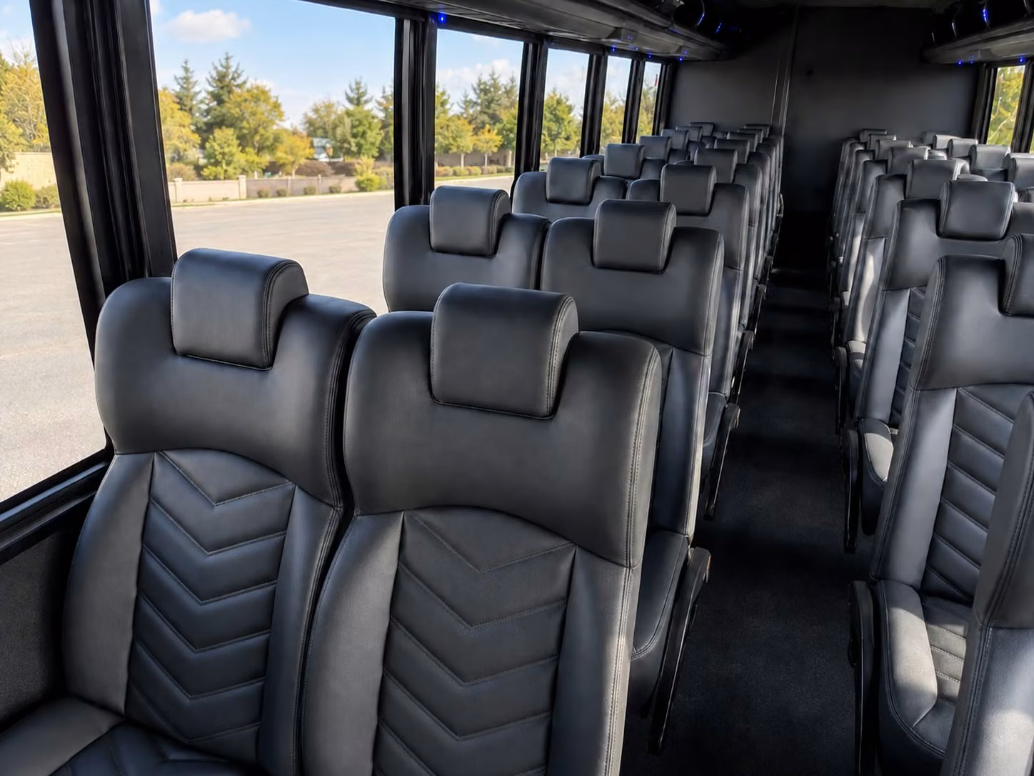15 passenger minibus interior
