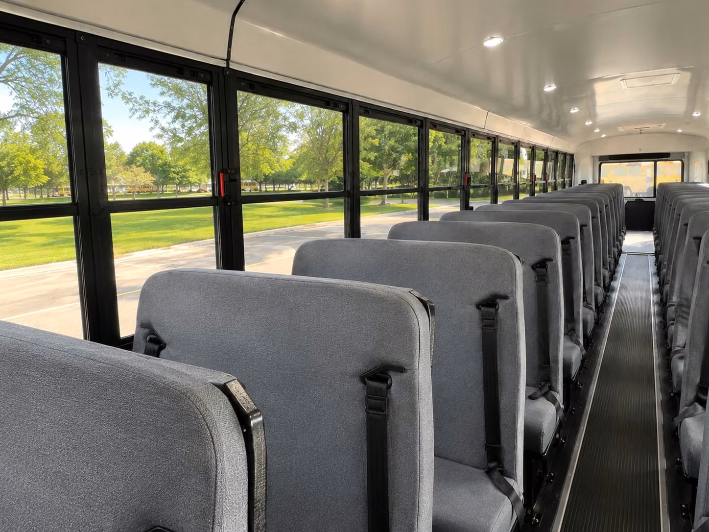 school bus inside
