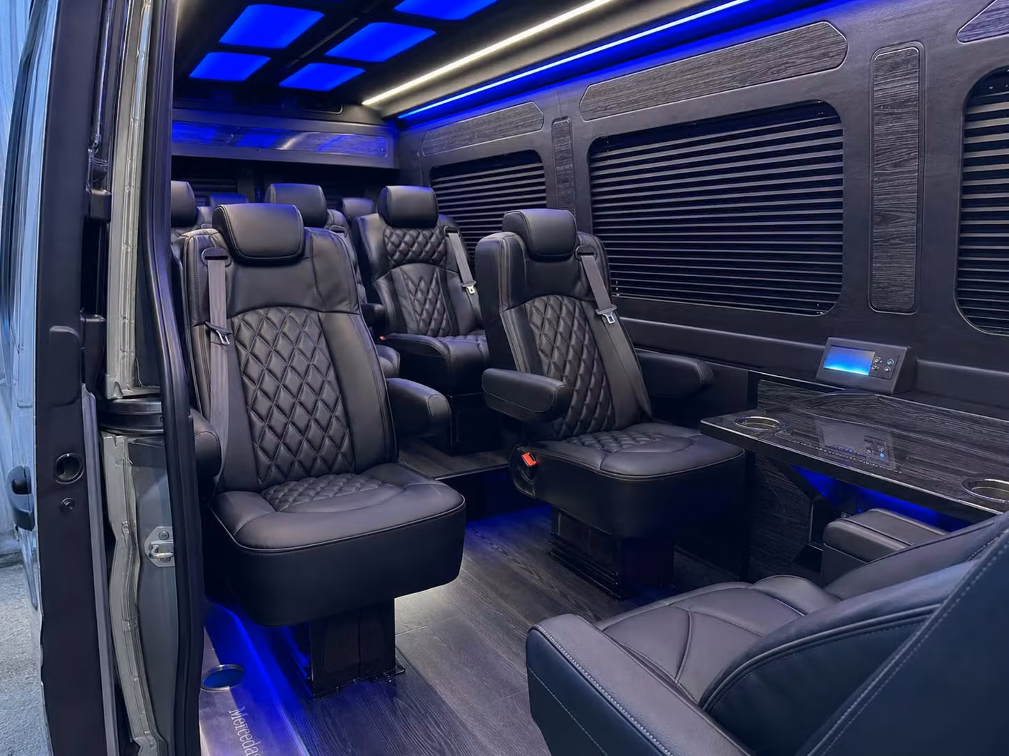 sprinter van with driver inside