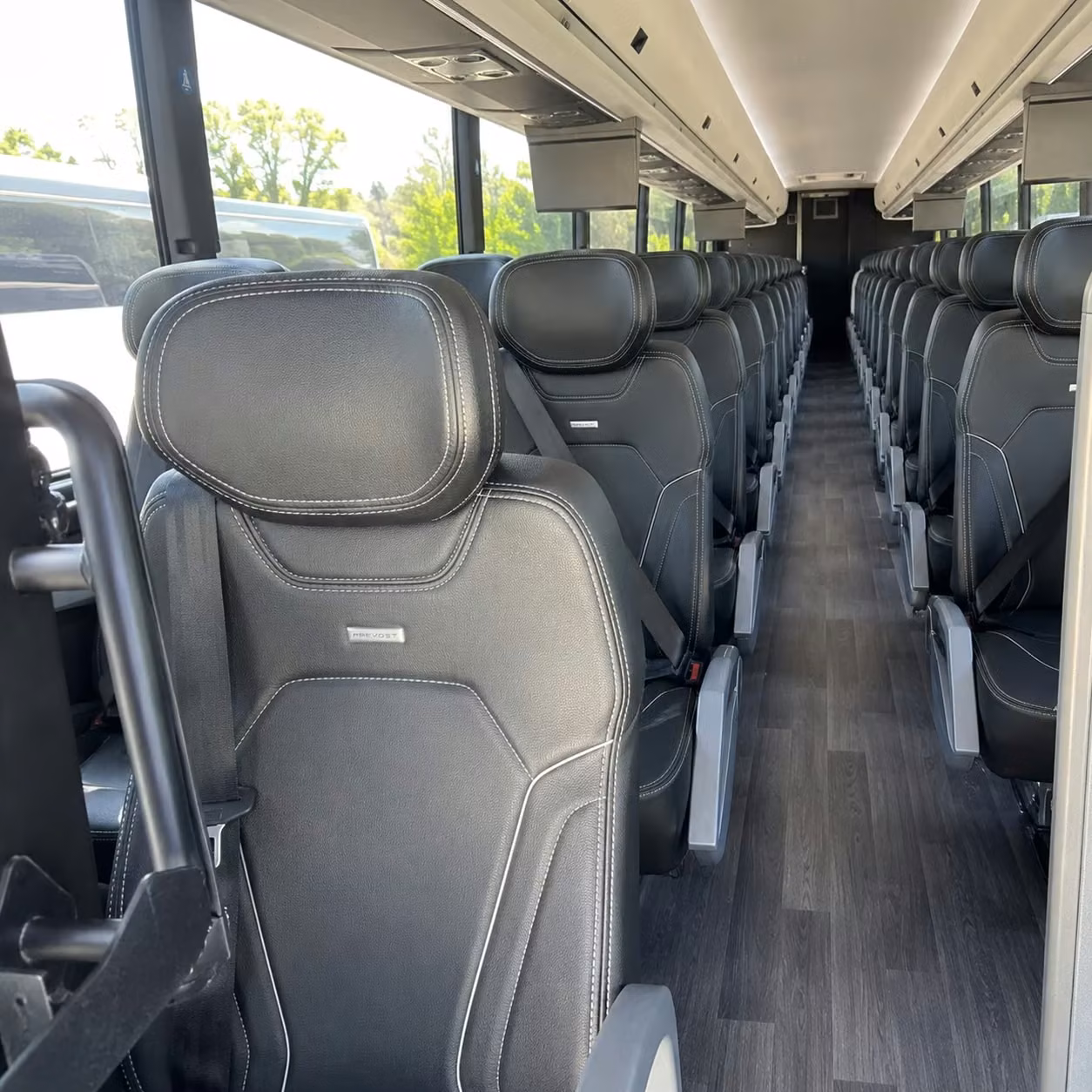 winston salem charter bus interior