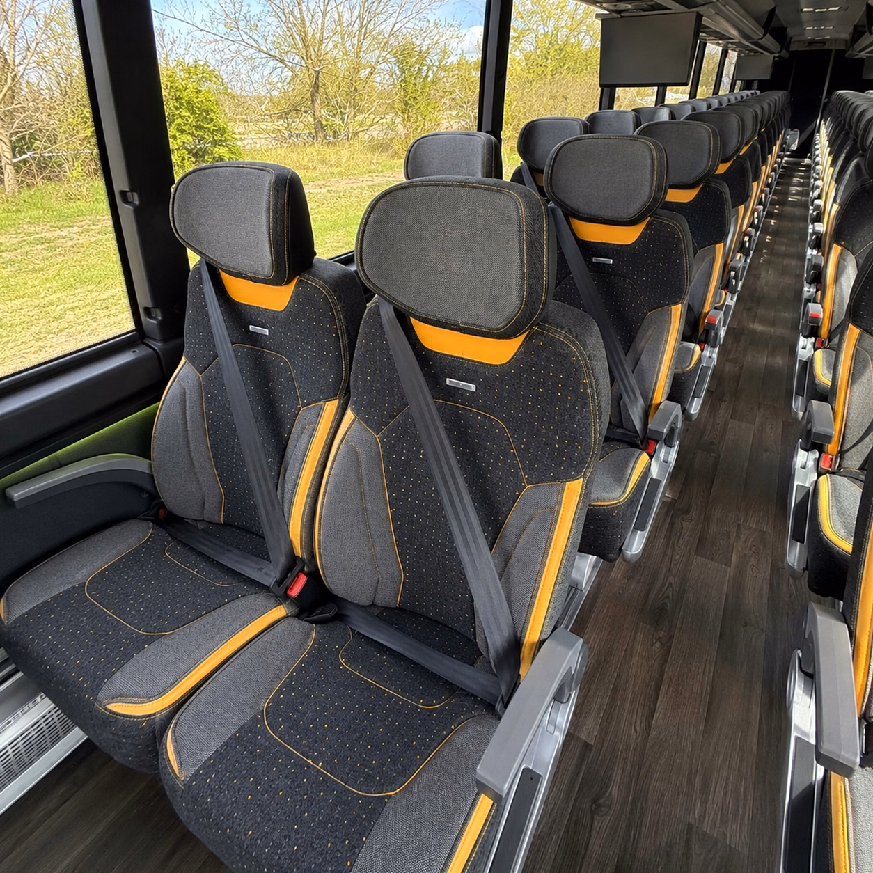 winston salem charter bus rental interior